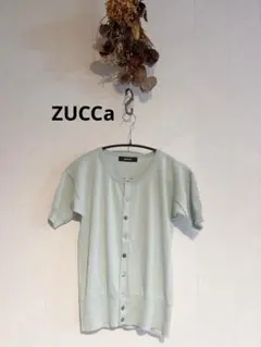 【未使用品】ZUCCa カシミヤ100% 半袖ニットカーディガンのサムネイル