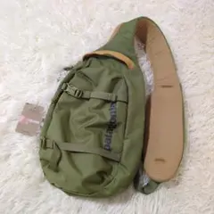 タグ付き パタゴニア アトム 8L ボディバッグ グリーン patagonia