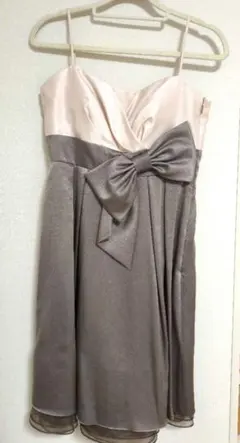 AIMER バイカラーリボンドレス