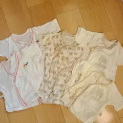 moz 短肌着 コンビ肌着 3セット 新生児 50-60サイズ
