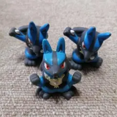 ポケモンキッズ　指人形　ルカリオ 3体セット　レトロ　2005