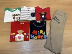 MIKI HOUSE レトロ　半袖Tシャツ　ポロシャツ　パンツ　120cmのサムネイル