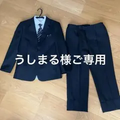 スーツ　卒業式　レジメンタルタイのベーシックスーツセット(ゆったりサイズ)