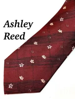 まとめ購入で大幅値引き 花柄 ネクタイ 赤 シルク ビジネス 即発送