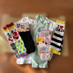 120cm Tシャツ下着とカラフルセット6点セット