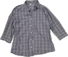 【目玉商品】ジーユー　GU シャツブラウス　ボタンダウン　Ｌ　チェック柄