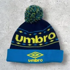 umbro アンブロ ボンボンニット帽00s 幾何学模様
