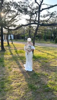 特別セール T-401-399中古ドレス☆TOSCA☆ITALY⭐︎オフホワイト 