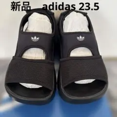 新品　adidas ブラック スポーツサンダル厚底（オズガイアサンダル）
