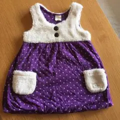 【お値下げしました！ミキハウスPiCNiC】♡モコモコワンピース♡110cm