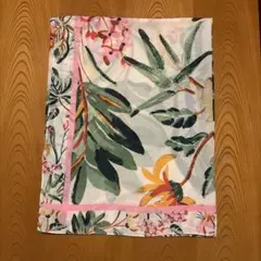 H&M ボタニカル柄 大判ストール