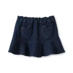 【新品未使用】プティマイン ハートポケットスカパン　110サイズ