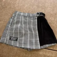 チェック柄スカート キュロット　130