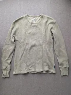 BACK NUMBER ヘビーウェイト ワッフル長袖Tシャツ