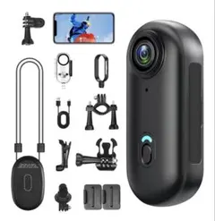 4Kアクションカメラ 120度広角小型ウェアラブル ビデオカメラ ボディカメラ