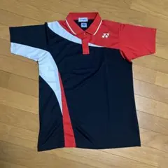 【YONEX】ポロシャツ ベリークールSサイズ ブラック/レッド/ホワイト