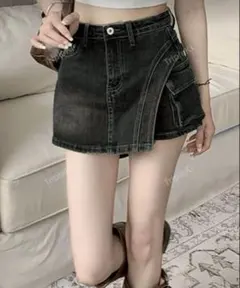 SHEIN デニムショートパンツ ブラック s