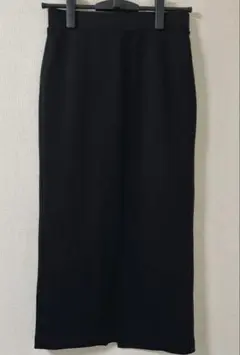 ドライスウェットナローマキシスカート（丈標準80～84cm）　ブラック