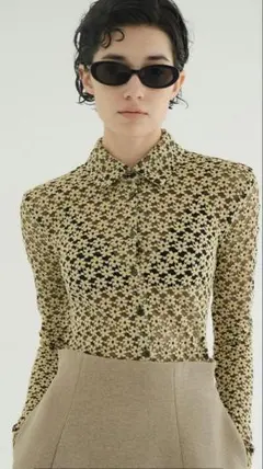 CLANE 3D FLOWER LACE SHIRT