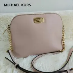 MICHAEL KORS　マイケルコース　ゴールドチェーンピンクショルダーバッグのサムネイル