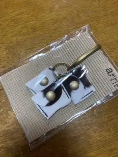 ハンドメイド キーリング ファー付