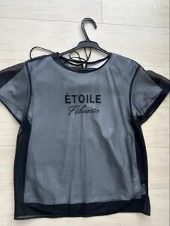 クイーンズコート　シアーレイヤード付き半袖Tシャツのサムネイル