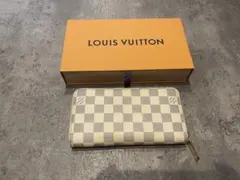 LOUIS VUITTON 長財布 アイボリー/グレー