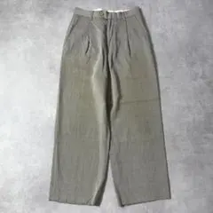 KENZO ケンゾー W26 スラックス 古着 80s 日本製 緑 21527のサムネイル