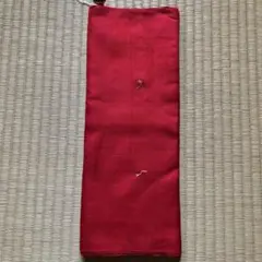 紅絹？⑥ 朱色 はぎれ 133g 赤 古布 リメイク素材 アンティーク布