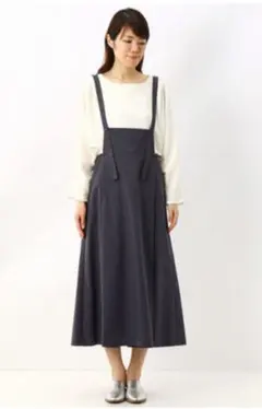 美品✨️To b. by agnes b.紺ジャンバースカート36