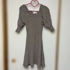 lily brown リリーブラウン 膝丈 ニットワンピース