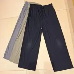 GU リブプルオンパンツ 3着セット 丈標準 Lサイズ