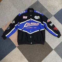 .komロサンゼルス レーシング バイカー ジャケット ストリート