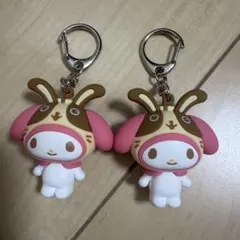 マイメロディ × 宇佐美 ラバーキーホルダー