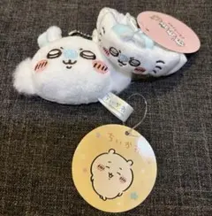 ちいかわ　モモンガ　マスコットミラー　リストバンドキーホルダー