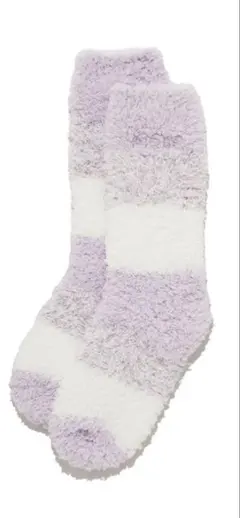 新品未使用 ジェラートピケ ルームソックス ジェラート3ボーダーソックス