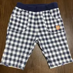 【ミキハウス】HOT BISCUITS 90サイズ　ハーフパンツ　裾車柄