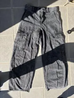 GU デニムカーゴパンツ　ワイド