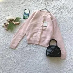 ✨未使用✨ インプレッシブ カーディガン 長袖 ニット アンゴラ混 F 春向け