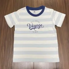 プチバトー　ボーダーvoyage Tシャツ　4ans