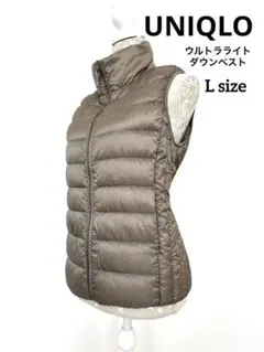 ユニクロ　ウルトラライトダウン　ベスト　収入袋つき　Lサイズ