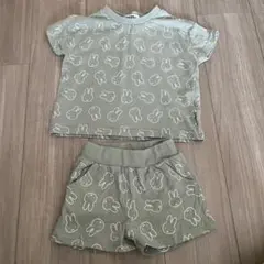 ミッフィー  100センチ　セットアップ　Tシャツ　短パン