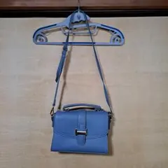 GRL 2Wayフラップスクエアショルダーバッグ バッグ 青 ブルー