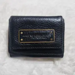 【廃盤】MARC BY MARC JACOBS レザー 三つ折り財布 黒