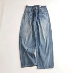 【美品✨】ダブスタ ワイドデニムパンツ スターパッチワーク 36のサムネイル