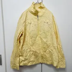 Studio Works ジップアップジャケット イエロー 【S】春秋アウター