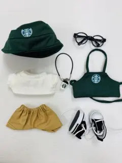 スターバックス風着せ替え服7点セット 17cmラブ用洋服 おしゃれ 可愛い