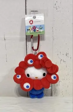 関西万博 ミャクミャク ハローキティ キーホルダー　サンリオ なりきりぬいぐるみ