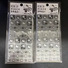 ヒョウ柄キティ　タイルシール　２枚セット