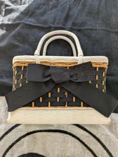 未使用 FURLA SHARE ミニバスケット かごバッグ 肩掛け ブラック 黒